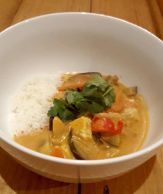 Curry rouge de légumes