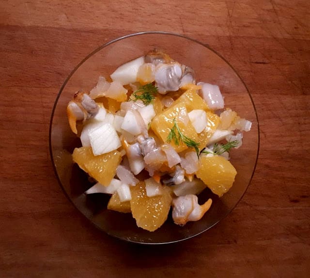 Salade de coques aux agrumes