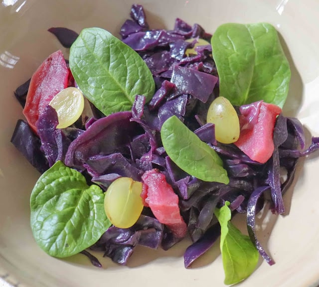 Choux rouge cuit au vin et aux pommes