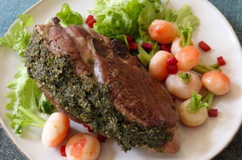 Agneau au Zaatar navets nouveaux glacés