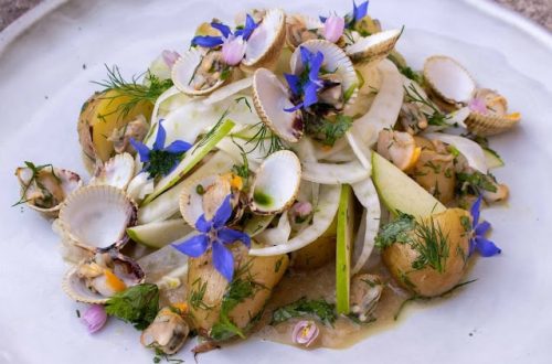 Salade de coques fenouil et pommes grenailles