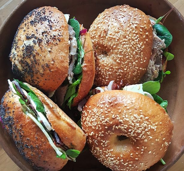 bagels maison au magret séché