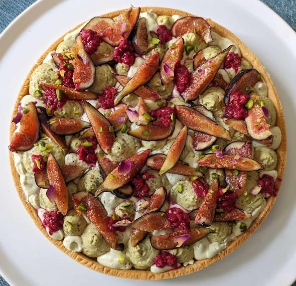 Tarte figue pistache inspiration Cedric Grolet